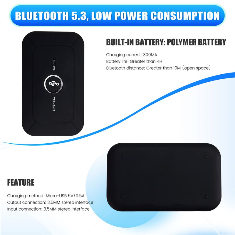 Audio Music Best - Penerima Audio Bluetooth 5.3 Stereo 3.5Mm