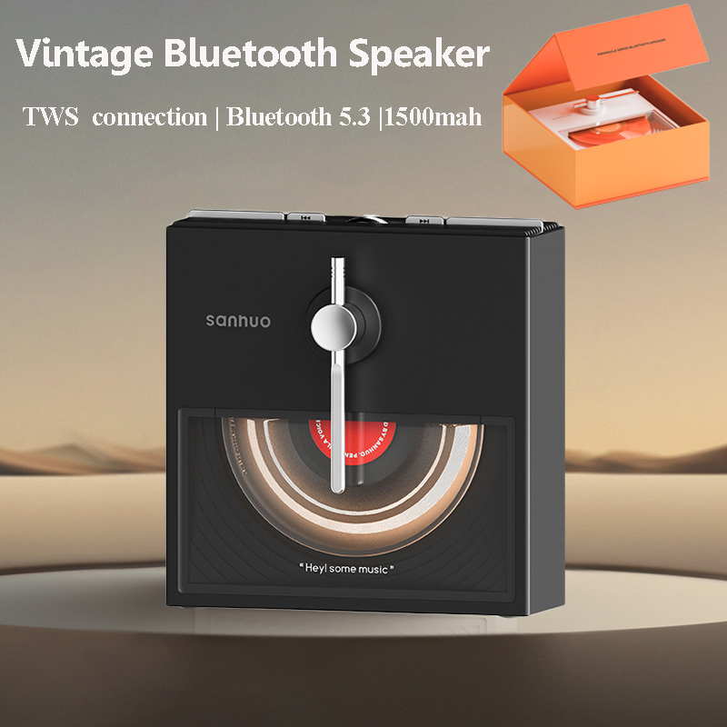 Speaker Bluetooth Vintage Mini - Audio Music System For Home ulasan dan harga