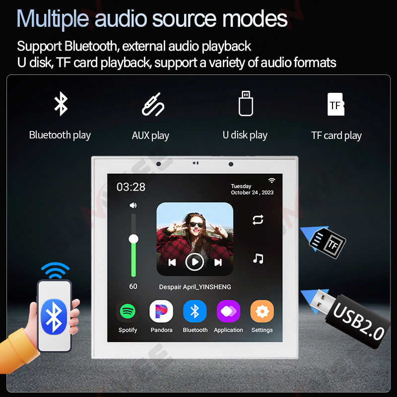 Penguat Audio Dinding Pintar W - Audio Music System For Home ulasan dan harga