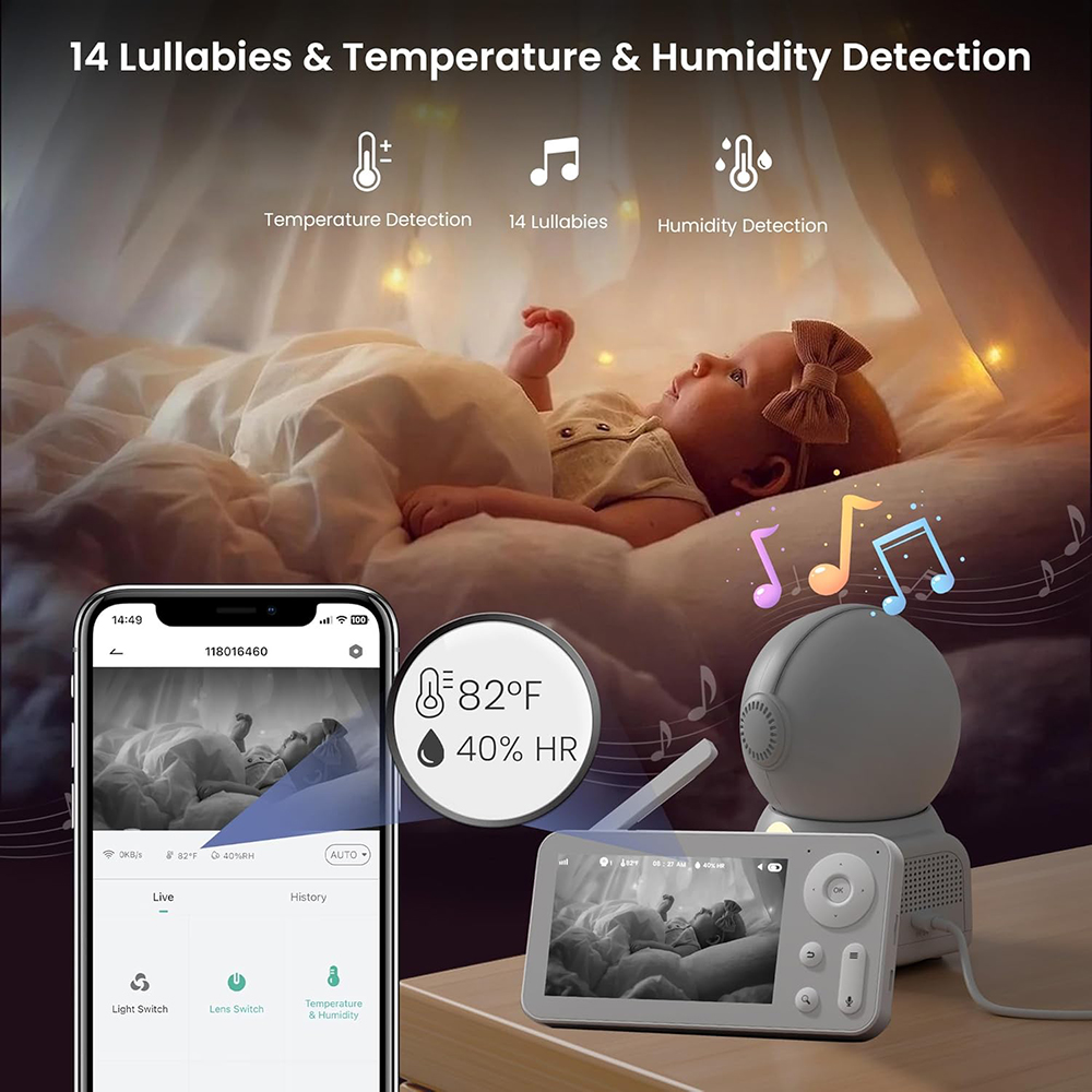 Monitor bayi 2K, dengan 2 kame - Audio Music Apps ulasan dan harga